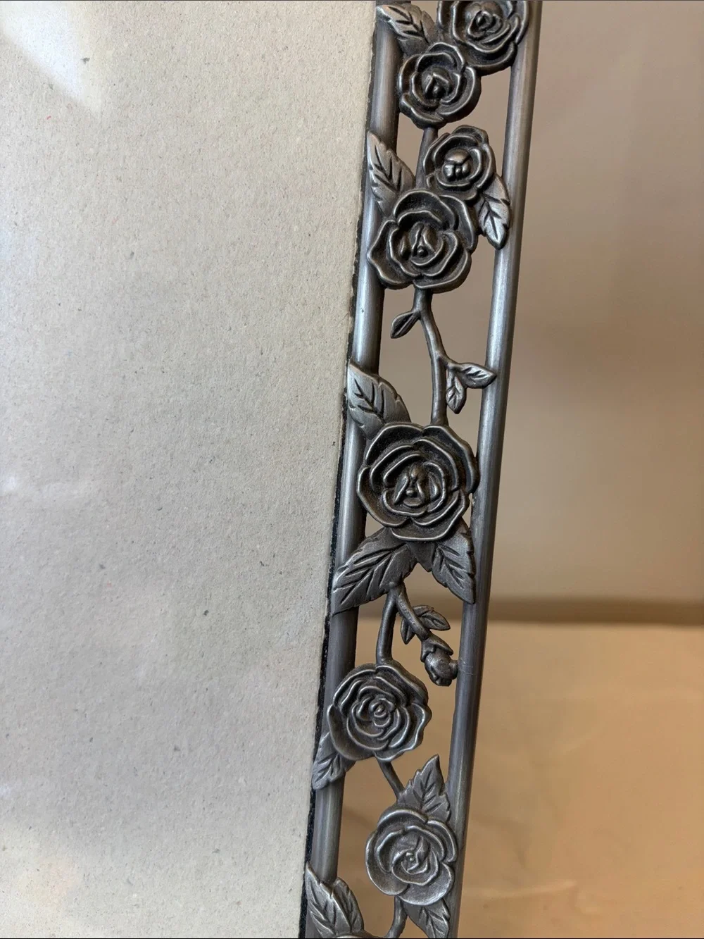 8 X 10” Floral Metal Picture Frame